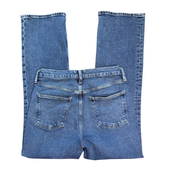 Agolde Vintage High Rise Bootcut Non Distressed Medium Blue Denim Jean Size 28 - Picture 5 of 11